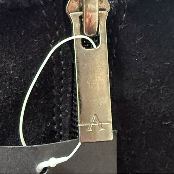 New Aquatalia Kyla Womens Weatherproof Suede & Sheepskin Zip Boot Black Size 8 - Picture 9 of 10